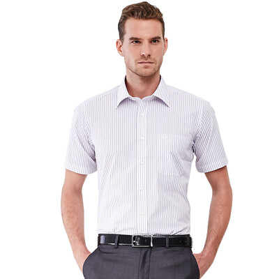 

Virtue Business Striped Men Short Sleeve Shirt