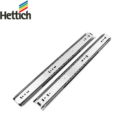 

Hettich drawer track slide rails locker cabinets three rail track chute silent thick 18 inch steel color a pair of two