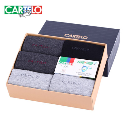 

CARTELO CM1120-05 Male Mens Breathable Cotton Socks Business&Sports 5pcs Universal