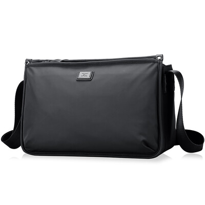 

Seven wolves male bag shoulder bag men Messenger bag Oxford cloth backpack black B0600364-201