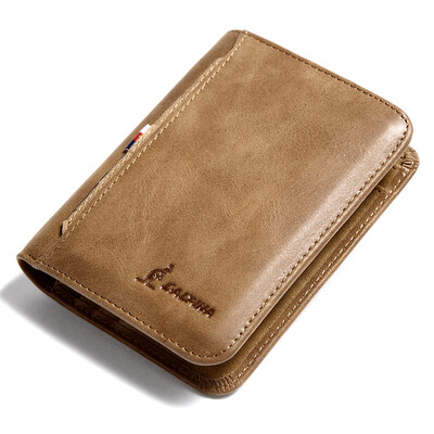 

Alpina kangaroo ('ALPINA) male short paragraph men's wallet men's first layer of leather wallet 663052226 khaki