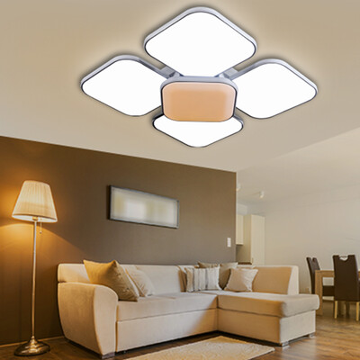 

NVC Ceiling light Living room lamp Bedroom lamp Led lamp Can be divided into creative flower pattern square three-color adjustable 68W3000K 6500K