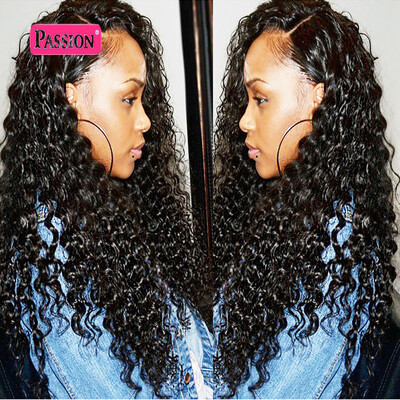 

Passion hair Products 8A Brazilian Kinky Curly Hair With Closure Best Quality 3 Bundles Real Human Hair Kinky Curly With Closure