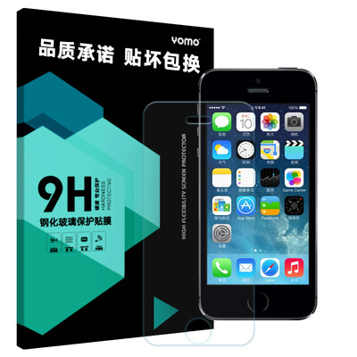 

YOMO Apple iPhone5 / 5S / SE закаленный пленочный телефон для защиты от царапин взрывозащищенная защитная пленка 0,2 мм