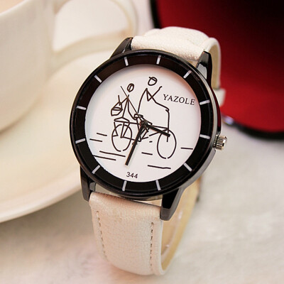 

Watch female watch fashion black and white cartoon belt simple needle buckle student fashion table YZL0540TH-2