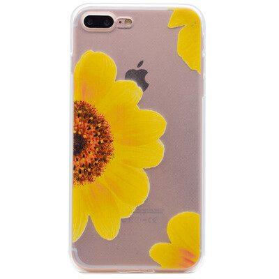 

Sunflower Pattern Soft Thin TPU Rubber Silicone Gel Case Cover for IPHONE 7 Plus