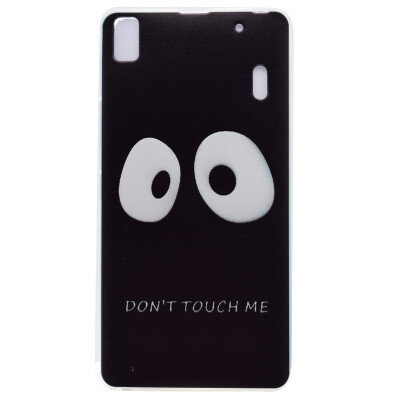 

Do not touch me Pattern Soft Thin TPU Rubber Silicone Gel Case Cover for Lenovo K3 Note/A7000