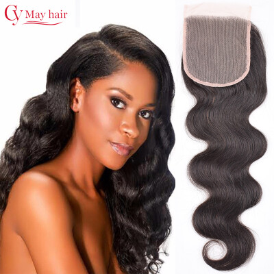 

Peruvian Closure Body Wave Lace Closure Peruvian Virgin Hair 1B Color 4*4 Middle Free Three Part Cheap Peruvian Hair Lace Closure