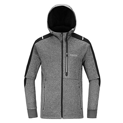 

Pathfinder TOREAD spring and summer outdoor men's elastic warm sweater TAUE91914 black / deep gray