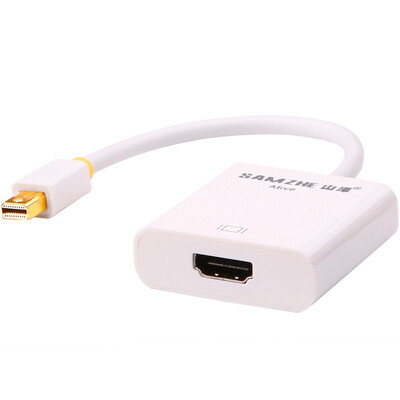 

Shanze (SAMZHE) ZJX-040 активный Mini DP to HDMI конвертер Mini Displayport адаптер кабель MacBook молния интерфейс затем телевизор белый