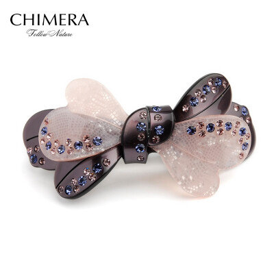 

Chimera (CHIMERA) hair ornaments headdress perfume Paris bowknot hair clip folder folder purple