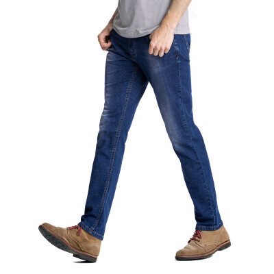 

Camel (CAMEL) men's spring fashion young cotton straight long trousers business casual jeans male X7X269061 blue 33