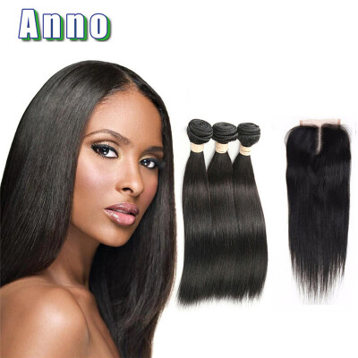 

Good Straight Human Hair With Closure Unprocessed 8a Peruvian Virgin Hair With Closure Queen Love Hair 3 Bundles With Closure