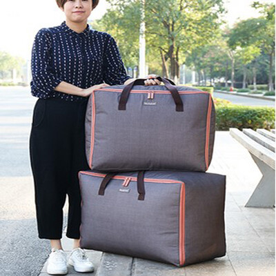 

Jingdong Supermarket Youfen double luggage moving bag Oxford cloth large quilts bag bag waterproof baggage bag woven bag 72L 100L Dai blue