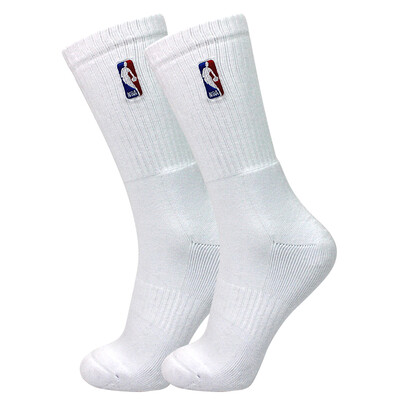 

NBA Professional Basketball Socks All Terrails Thickened Color Combed Cotton Men Sports Socks White Free Size