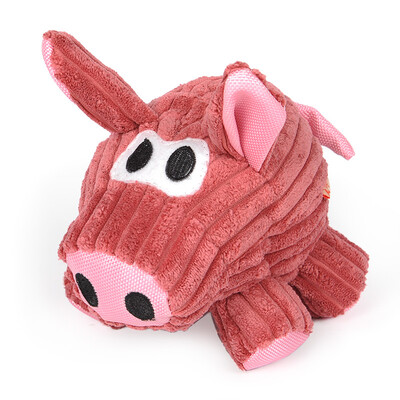 

Huapeng Pet (hoopet) Striped Pigs Raising Dog Toys Teddy Bear Bear Plush Interactive Educational Toys