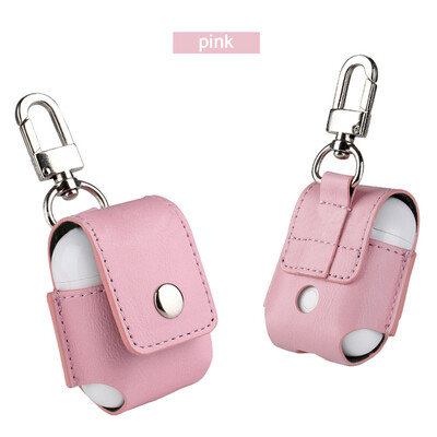 

MyMei 2017 PU Leather Protective Case Pouch Charging Bag W/Keychain For Apple AirPods