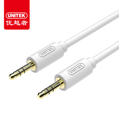 

UNITEK Y-C925WH 35mm audio cable AUX public on the car with car cable 05 meters Andrews Apple mobile phone notebook flat panel sound white