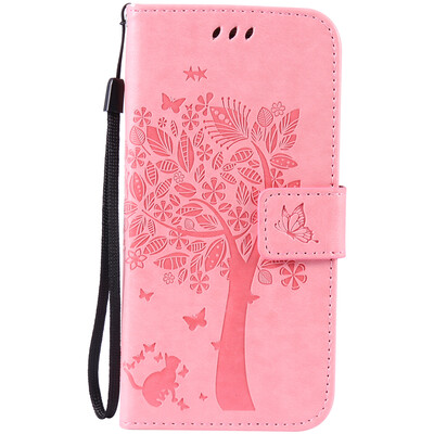 

Pink Tree Design PU кожа флип крышку кошелек карты держатель чехол для SAMSUNG S7