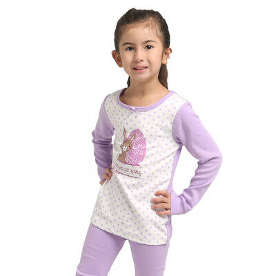 

VIV & LUL Children's underwear sets Women's cotton autumn and winter underwear sets DL418208 Purple purple 160cm