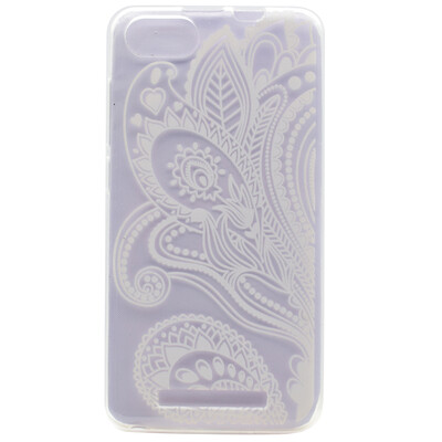 

Половина цветочным узором Мягкая обложка Тонкий ТПУ резиновый силиконовый гель чехол для Wiko Lenny 3