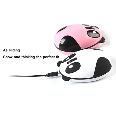 

MyMei 1pcs Panda Recharge Mouse Mouse Mouse Mat Office gift for computer White Hot Pink