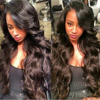 

Side Part 150 Density Brazilian Body Wave Front Lace Human Hair Wigs With Baby Hair 8A Soft Wavy Full Lace Wig For Black Women