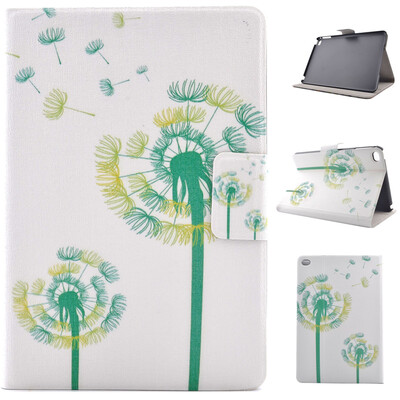 

Green Dandelion Style Classic Flip Cover with Stand Function and Credit Card Slot for iPad Mini 4