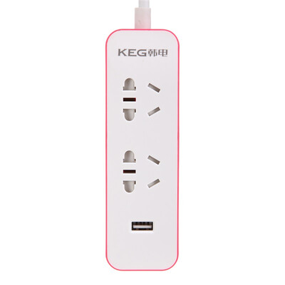 

Han Electric (KEG) HD-ZSB-02U-R 1,8 м 2 отверстие 1USB интеллектуальный розовый красный разъем для настольного ПК