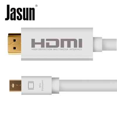 

Jason JASUN Mini DP to HDMI conversion cable 3 meters mini Displayport HD conversion line lightning mini dp TV monitor line JS-130