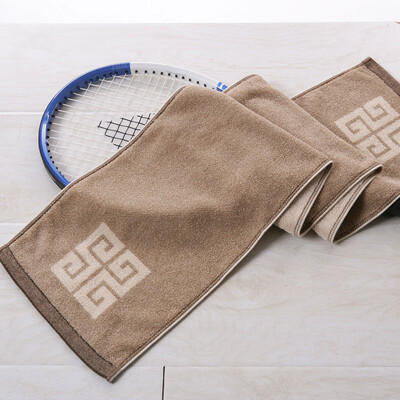 

Gold towel home textile cotton sports towel running sweat big towel single fitness towel blue 160g 120 * 25cm