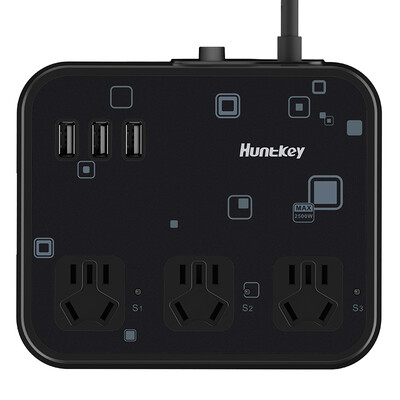 

Huntkey (Huntkey) Хуэйюнь Zhi Zhi кубическая стандартная версия нового национального стандарта диаметра от 1,0 ребенка Защита от двери USB зарядного разъема / разветвитель питания / колодка / разветвитель питания 1,8 м черного