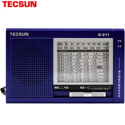 

Tecsun Tecsun radio audio full-band elderly four or six English listening college entrance examination pocket portable semiconductor blue R911
