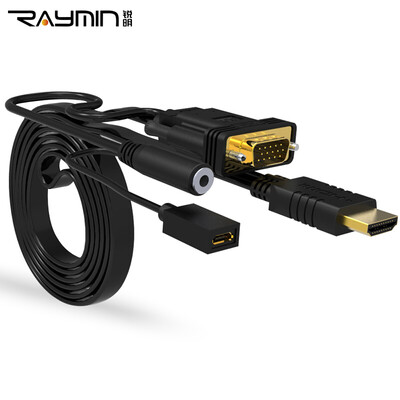 

Rui Ming LA210501 HDMI to VGA cable HD switch to VGA adapter