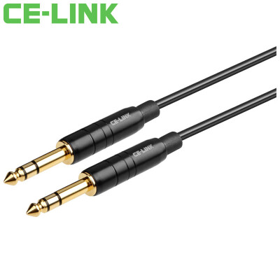 

CE-LINK 2862 3.5mm turn double 6.35mm mono card farmers line / 1.5 meters a two-teon audio cable phone microphone / microphone cable