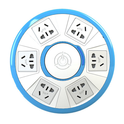 

Break TOP 6 Colorful Series Anti-overloading Tray 3m Total Control TOP 5C Mint Blue Socket Plug Insert