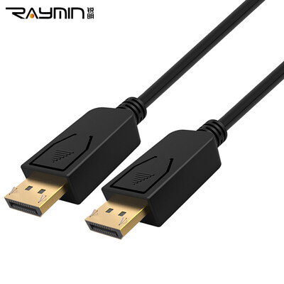 

Rui Ming RA260BK-0200 DP high-definition line DisplayPort cable version 12 4K 2K computer connected display audio&video cable gold plated head 2m black