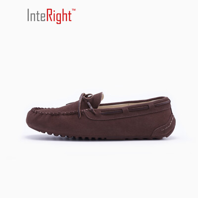 

INTERIGHT couple shoes casual shoes flat shoes driving shoes peas shoes black 255 yards