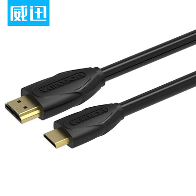 

VENTION VBA-D02-B200 Mini HDMI cable camera flat screen TV version 1.4 hdmi to mini HD cable black 2 meters