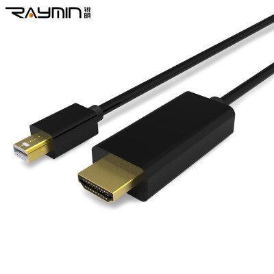 

Rui Ming LA272003 mini dp to hdmi аудио и видео кабель высокой четкости 4K 3m Apple адаптер TV mini dp lightning to hdmi black