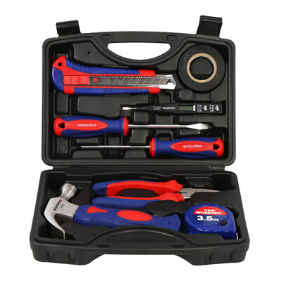 

Десять тысяч граммов сокровище (WORKPRO) W009046N 9 комплектов бытовых электрических плотницких ремкомплект Kit Оборудование Ручной инструмент Set