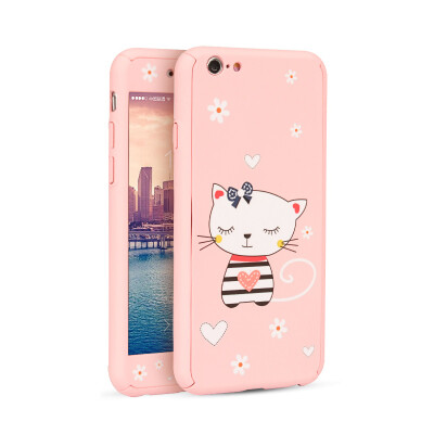 

Excellent plus iPhone6s phone shell / Apple 6 phone case cartoon all-inclusive protective cover anti-wrestling phone sets love cat