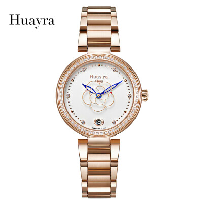 

Brand Luxury Huayra Fashion Creative Flower Second Hands Waterproof Steel Automatic Ladies watch HY1102