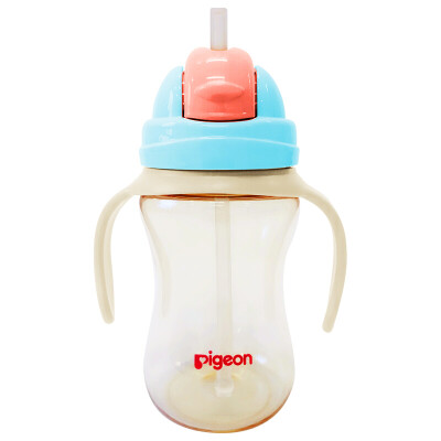 

Pigeon Bigeon binaural portable large capacity PPSU baby child straw cup fresh powder