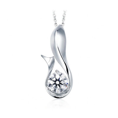

Yoursfs @ прекрасный дизайн птицы 925 серебристый циркон дамы`necklaces 45см оптовый подарок