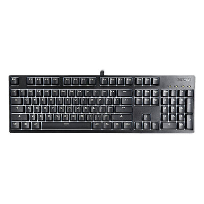 

GANSS GS 104 механические клавиши клавиатуры черный белый черный вал (PBT Edition)