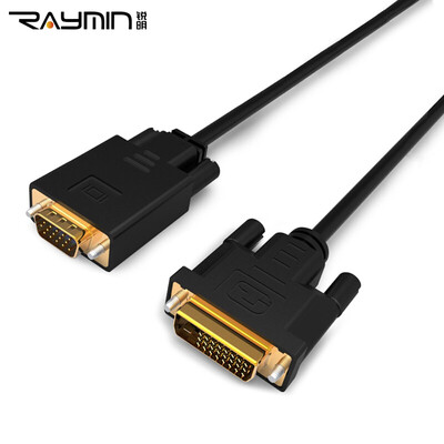 

Rui Ming LA372510 DVI для VGA-кабеля DVI (24 + 1) toVGA для подключения к женскому разъему кабель для подключения кабеля 10M черный