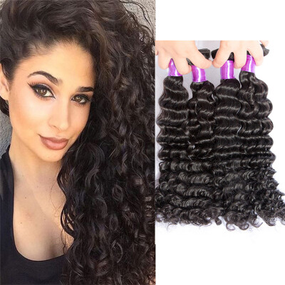 

7A Raw Virgin Malaysian Curly Hair 2Pcs Free Shipping Malaysian Virgin Hair Deep Wave High Quality Malaysian Kinky Curly Hair