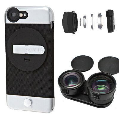 

Think of music Ztylus Z-Prime 4K HD Apple iphone6S&6 universal mobile phone ultra wide-angle telephoto lens set black