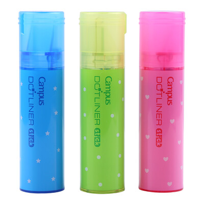 

KOKUYO-D900-06X3 Campus Lipstick Double-sided Adhesive Tape 6mm * 8m Color Mixing 3 Pack